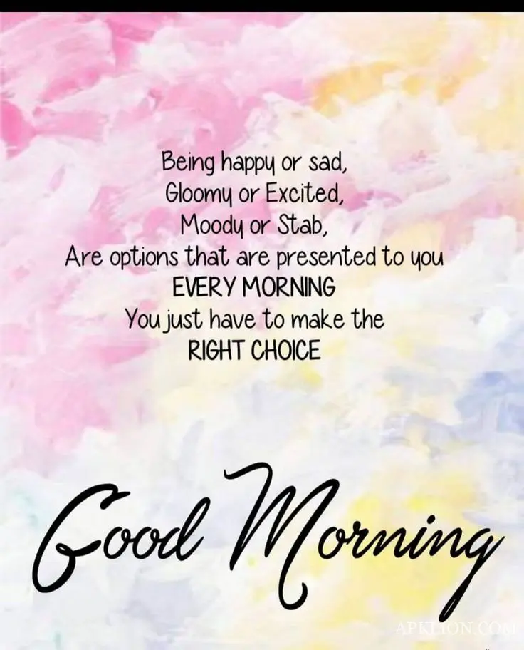 short good morning images with positive words 