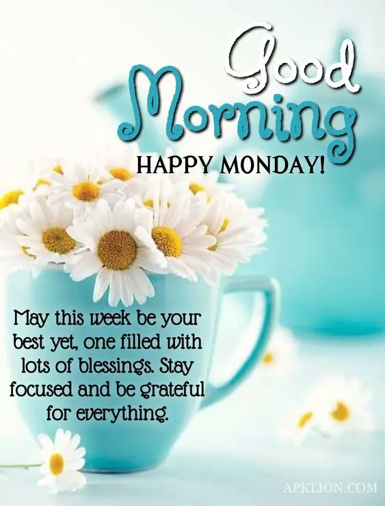 monday good morning images in english 