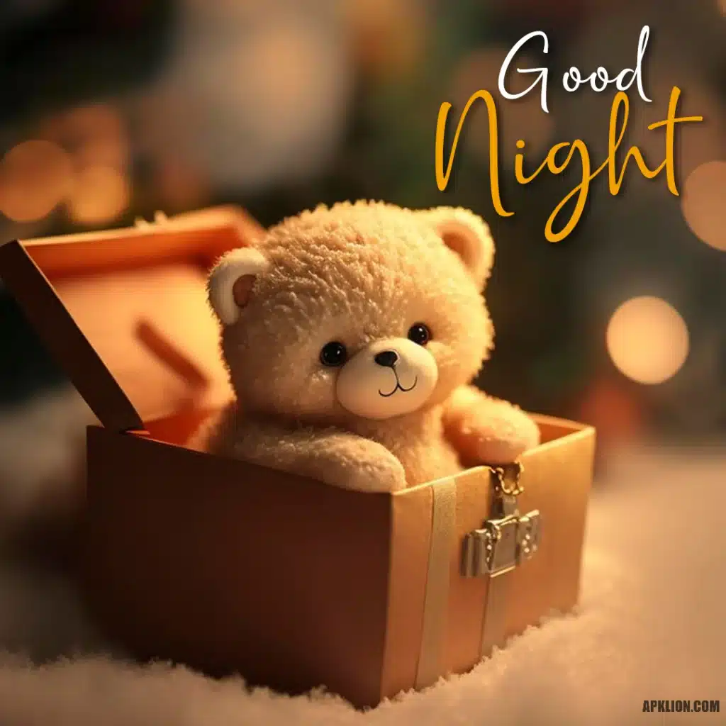 cute good night image for kids