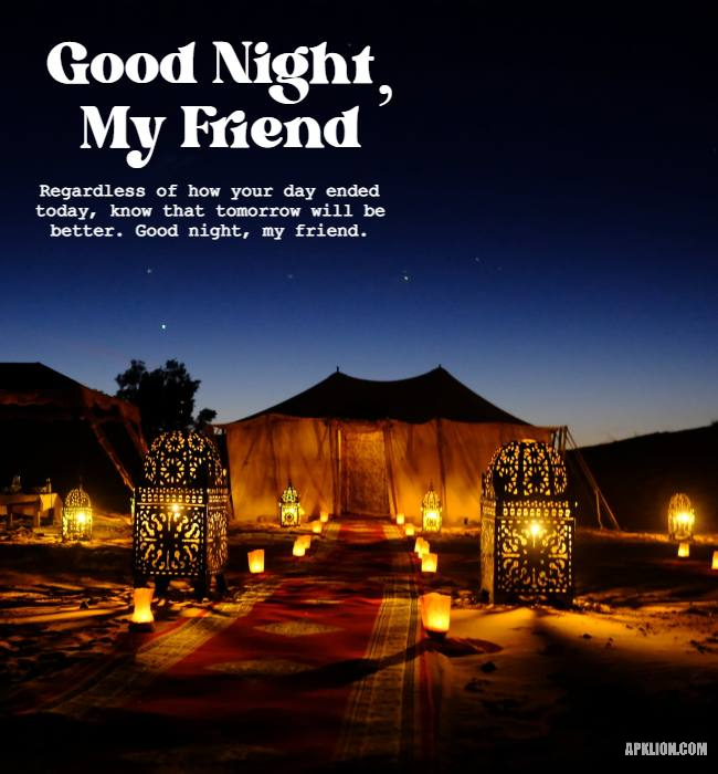 good night image for friends collection