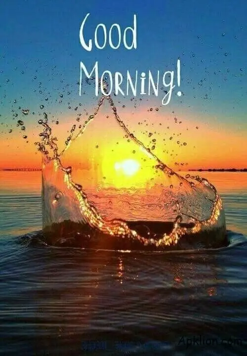 sunrise with water good morning image