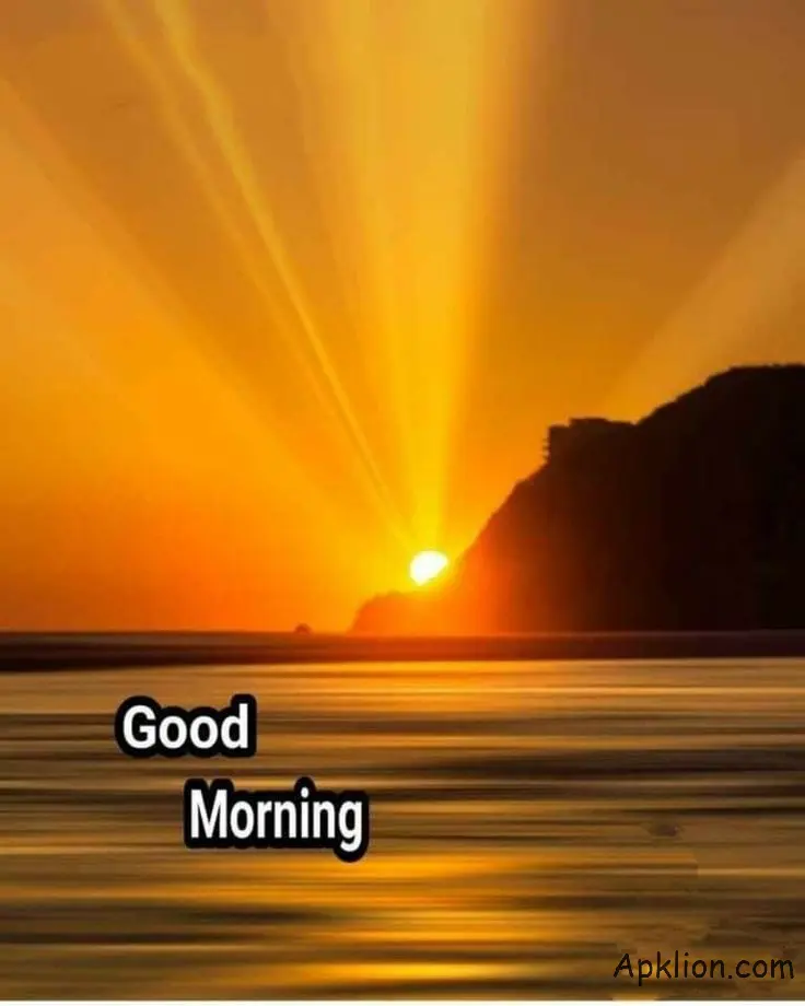 rising sun good morning image