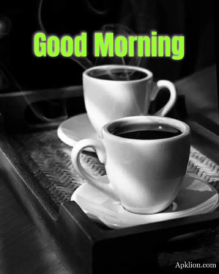 Black tea good morning image for whatsapp
