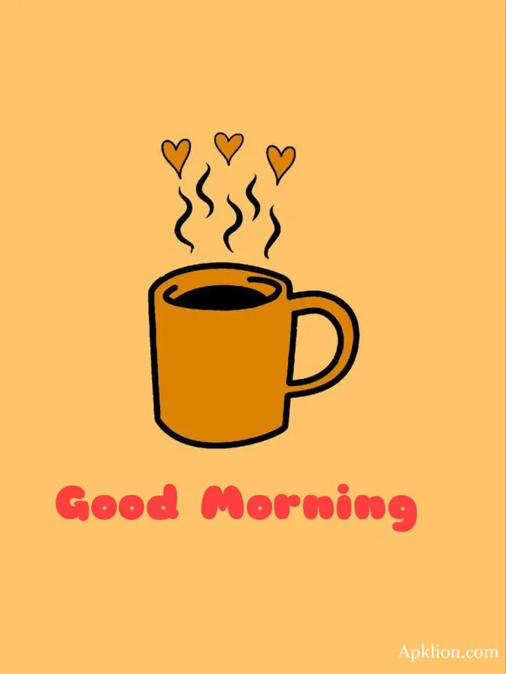 good morning tea cup image
