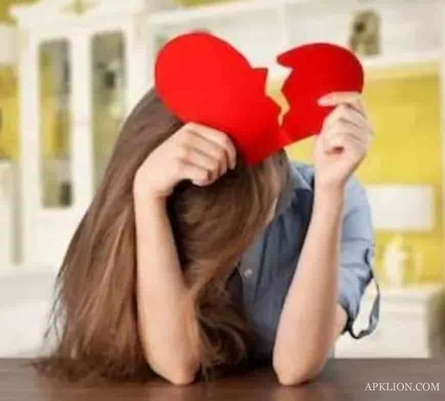 heart broken dp for girls