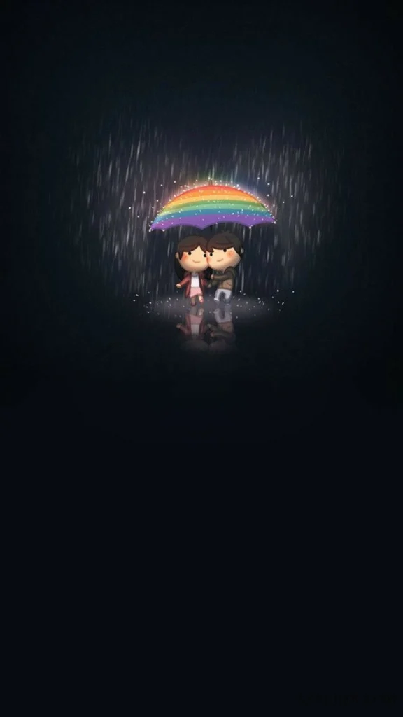 rainy couple whatsapp dp