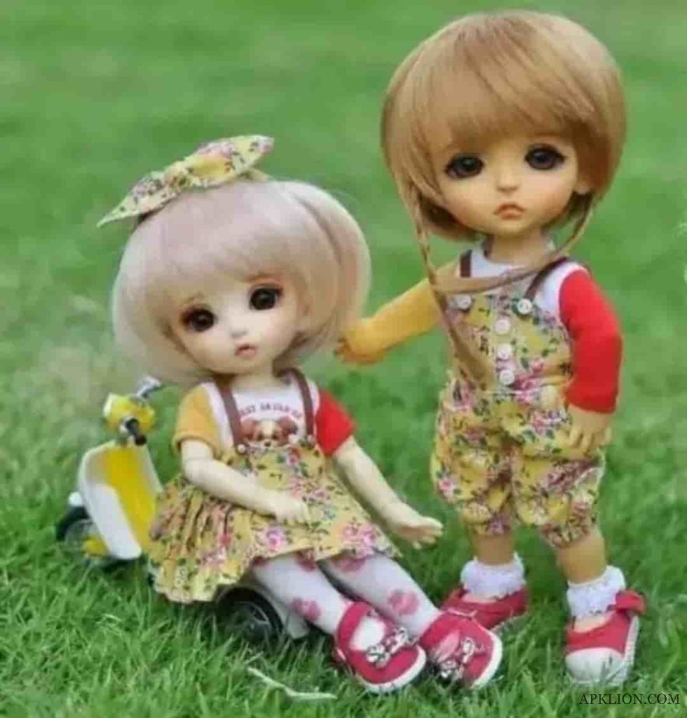 cute barbie doll couple whatsapp dp