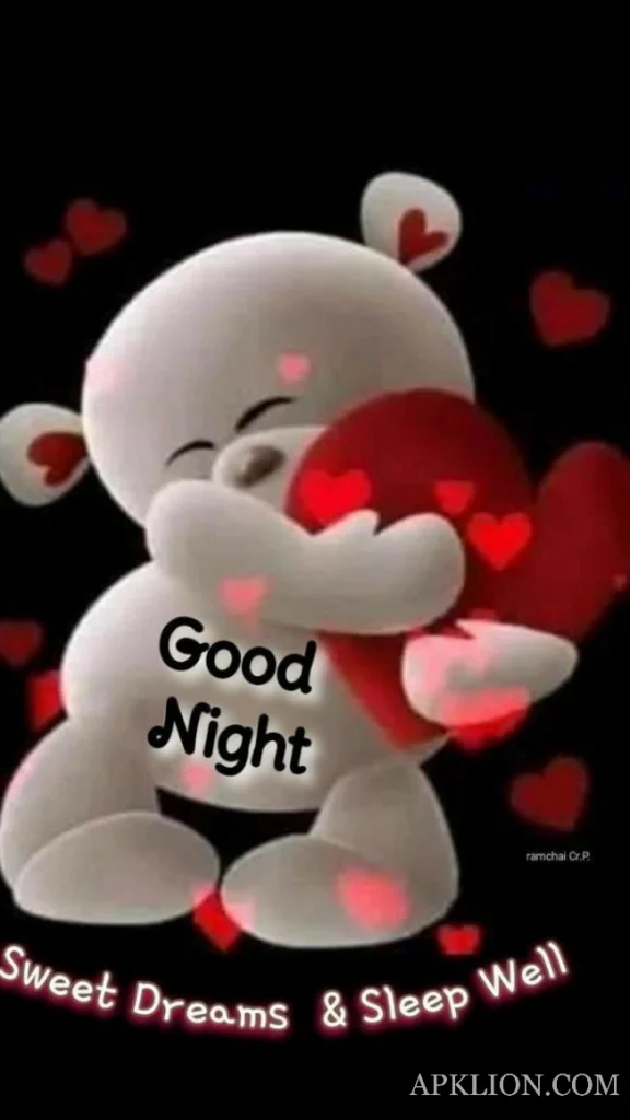 teddy bear good night gif image
